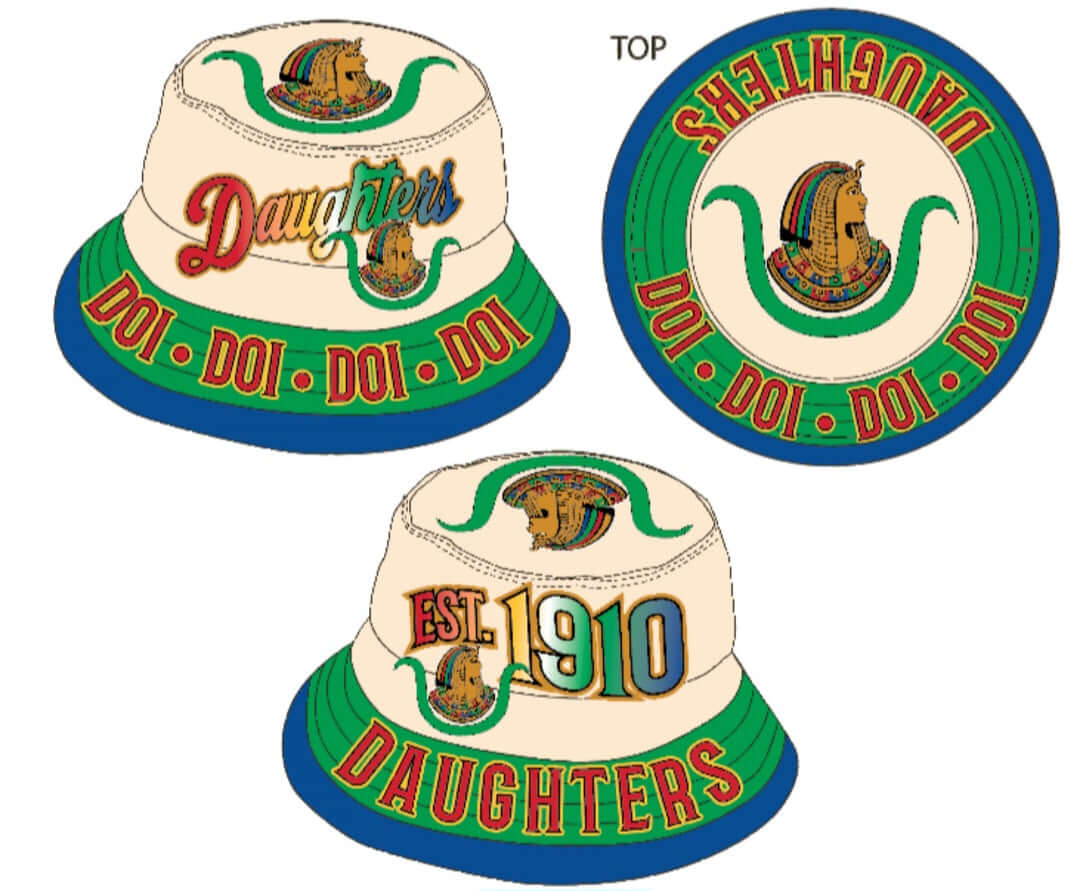 DOI Reversible Bucket Hat tan