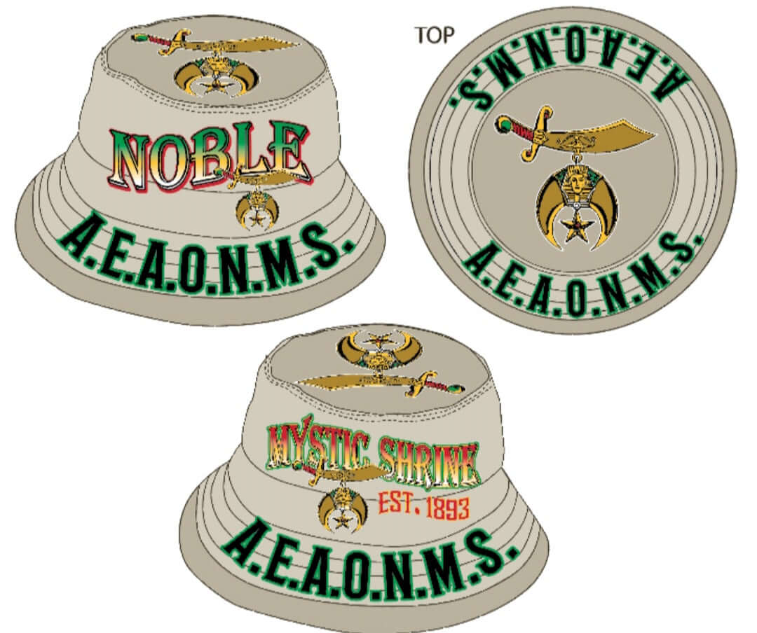 Khaki Noble Shriner Bucket Hat